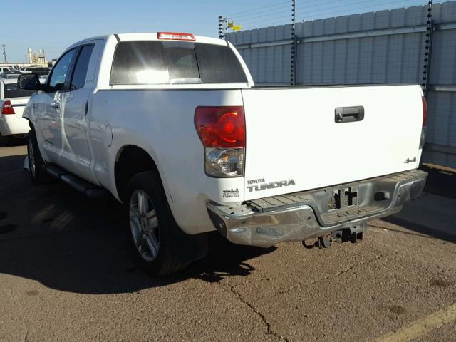 5TBBV58128S516589 - 2008 TOYOTA TUNDRA DOU WHITE photo 3