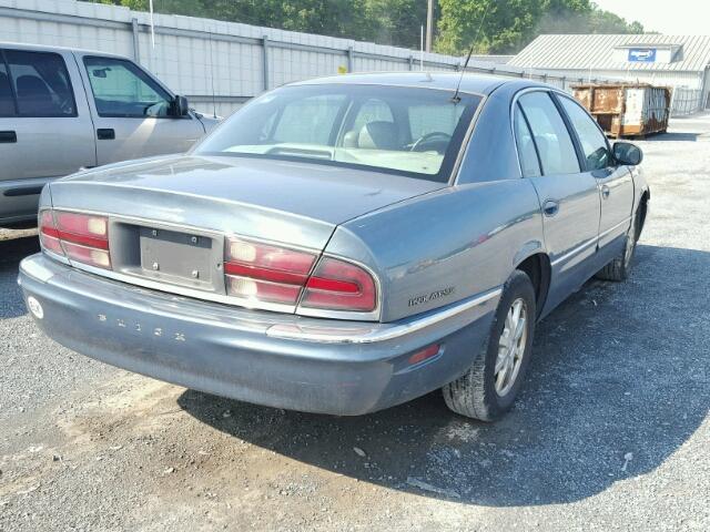 1G4CW54K314157130 - 2001 BUICK PARK AVENU BLUE photo 4