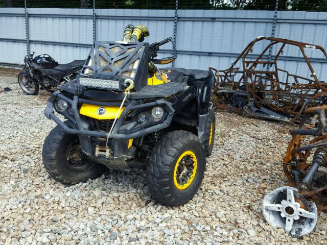 3JBLKLN13EJ000156 - 2014 CAN-AM OUTLANDER YELLOW photo 2