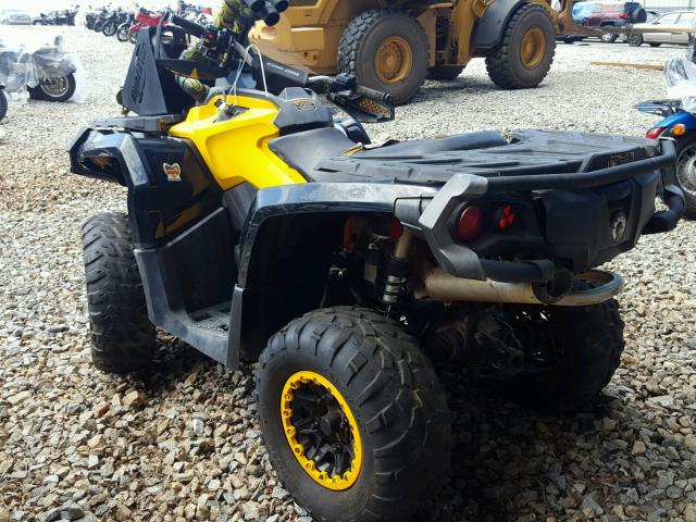 3JBLKLN13EJ000156 - 2014 CAN-AM OUTLANDER YELLOW photo 3