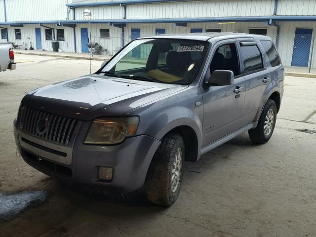 4M2CU87178KJ33900 - 2008 MERCURY MARINER PR SILVER photo 2