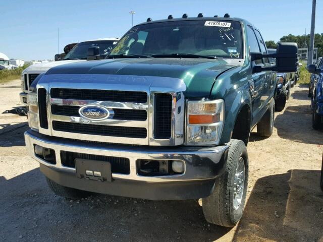 1FTSW2BR3AEA14171 - 2010 FORD F250 SUPER GREEN photo 2