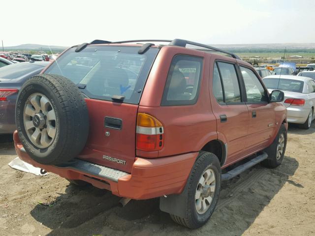 4S6DM58W7Y4409454 - 2000 HONDA PASSPORT E RED photo 4