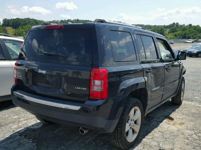 1C4NJRCB7CD639087 - 2012 JEEP PATRIOT LI BLACK photo 4