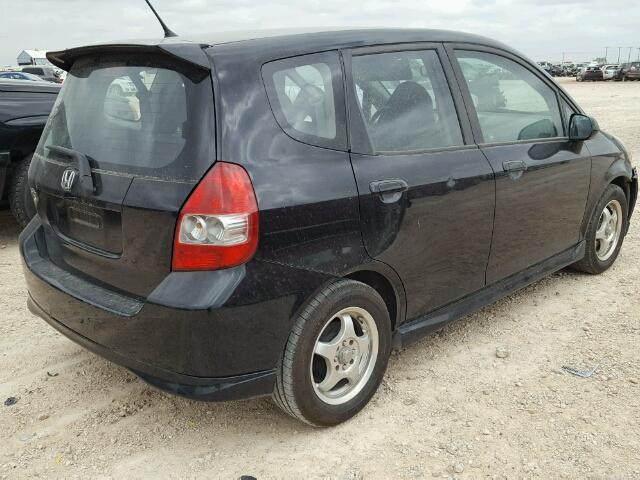 JHMGD38668S072414 - 2008 HONDA FIT SPORT BLACK photo 4