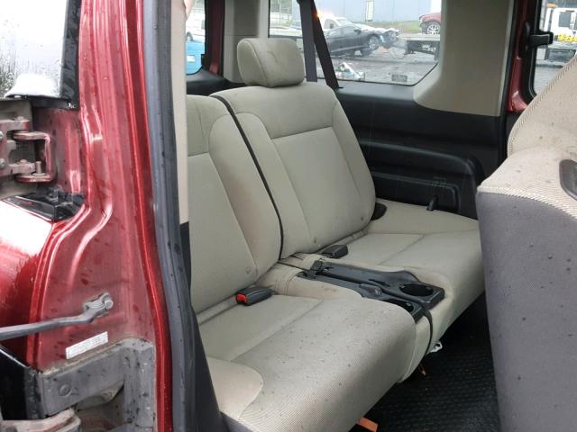 5J6YH28317L014952 - 2007 HONDA ELEMENT LX MAROON photo 6