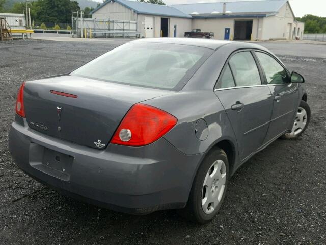 1G2ZF58BX74259384 - 2007 PONTIAC G6 VALUE L CHARCOAL photo 4