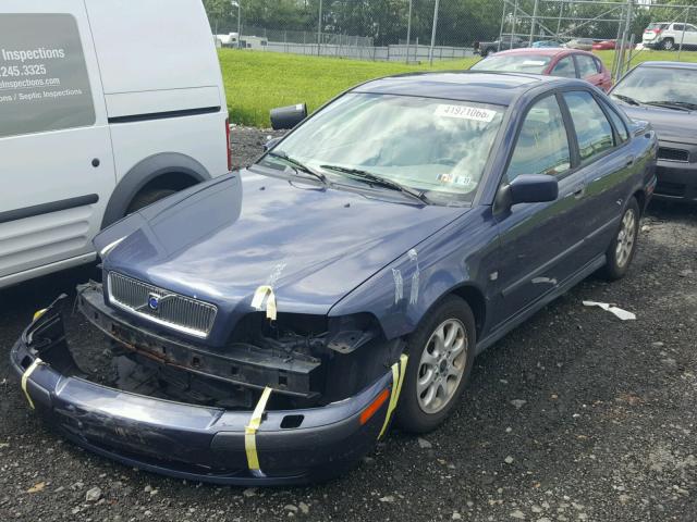 YV1VS29582F853444 - 2002 VOLVO S40 1.9T BLUE photo 2