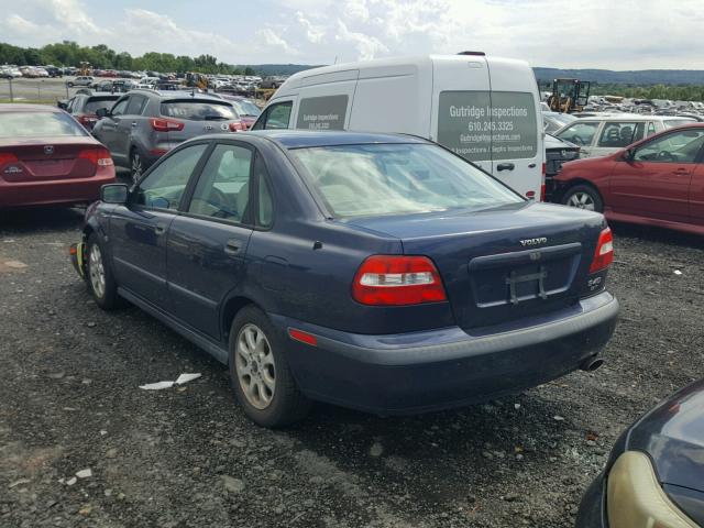 YV1VS29582F853444 - 2002 VOLVO S40 1.9T BLUE photo 3