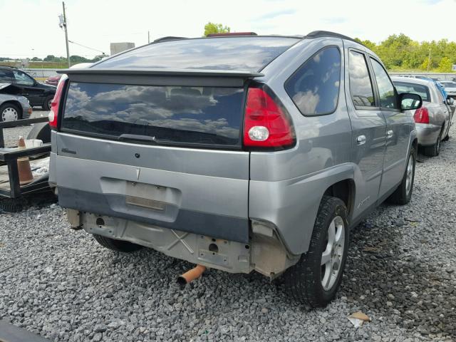 3G7DA03E64S500179 - 2004 PONTIAC AZTEK SILVER photo 4