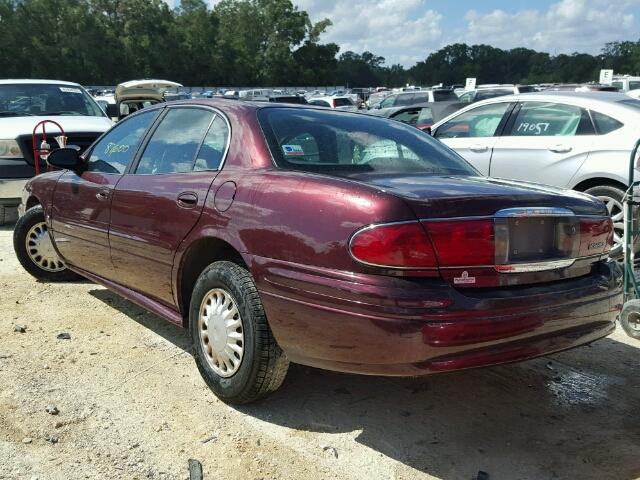 1G4HP52K45U121264 - 2005 BUICK LESABRE CU BURGUNDY photo 3