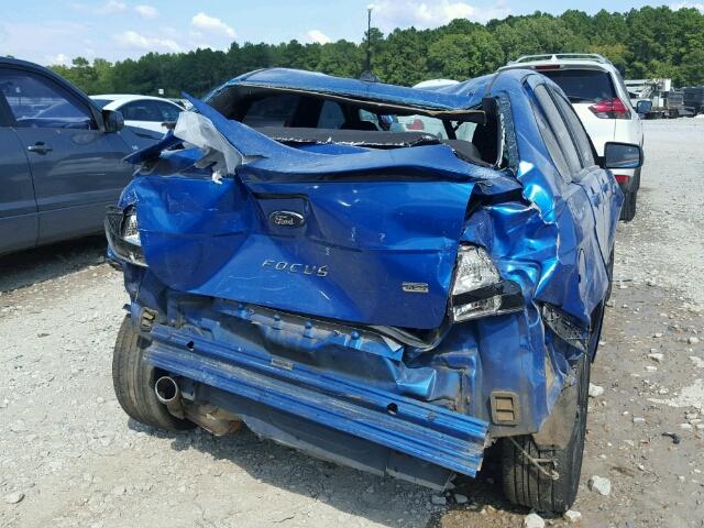 1FAHP3GNXBW135686 - 2011 FORD FOCUS SES BLUE photo 9