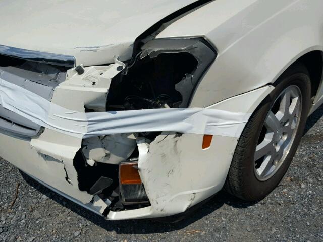 1G6DM57T860145219 - 2006 CADILLAC CTS WHITE photo 9
