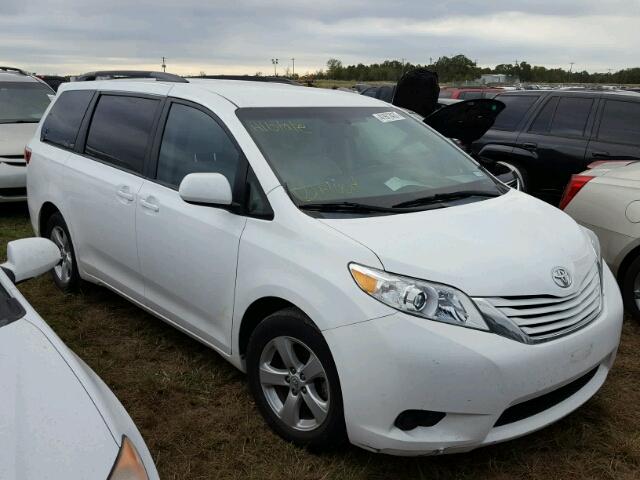 5TDKK3DC4FS571831 - 2015 TOYOTA SIENNA WHITE photo 1