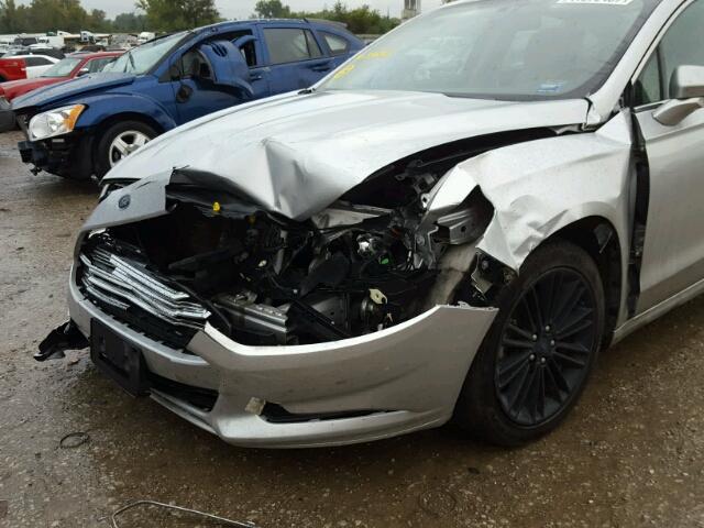 3FA6P0HRXDR331012 - 2013 FORD FUSION SILVER photo 9