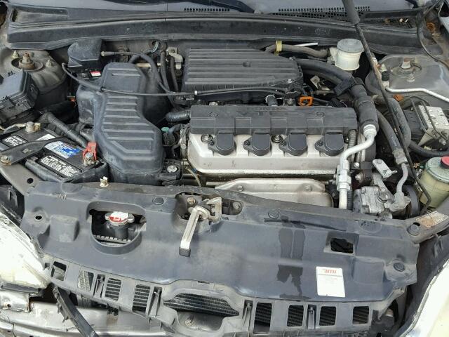 2HGES26855H616483 - 2005 HONDA CIVIC EX GRAY photo 7