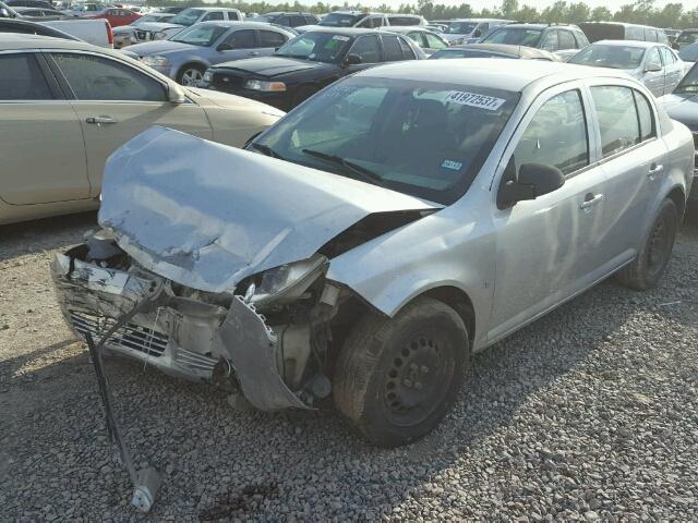 1G1AB5F54A7104734 - 2010 CHEVROLET COBALT LS SILVER photo 2