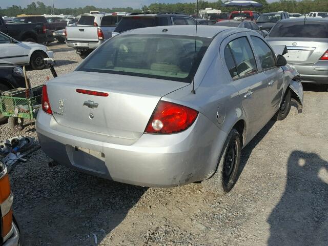 1G1AB5F54A7104734 - 2010 CHEVROLET COBALT LS SILVER photo 4