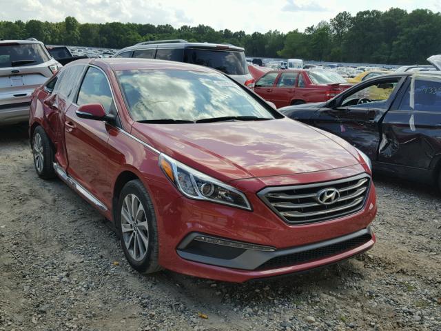 5NPE34AF6HH450645 - 2017 HYUNDAI SONATA SPO RED photo 1