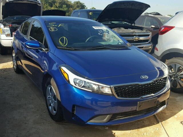 3KPFK4A77HE116158 - 2017 KIA FORTE BLUE photo 1