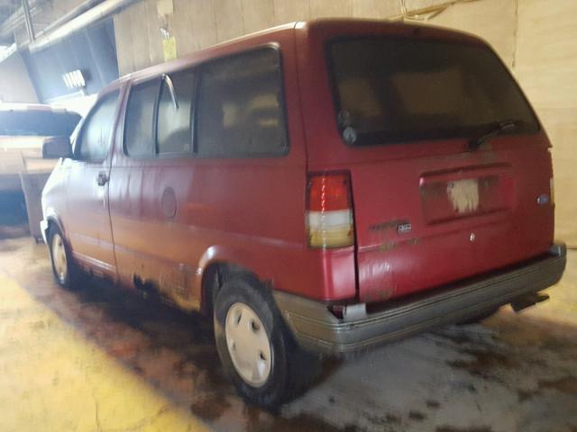 1FMCA11U4PZC08501 - 1993 FORD AEROSTAR RED photo 3