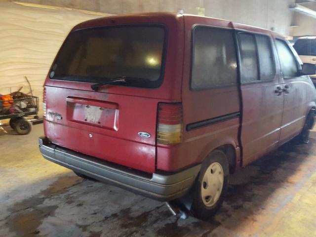 1FMCA11U4PZC08501 - 1993 FORD AEROSTAR RED photo 4