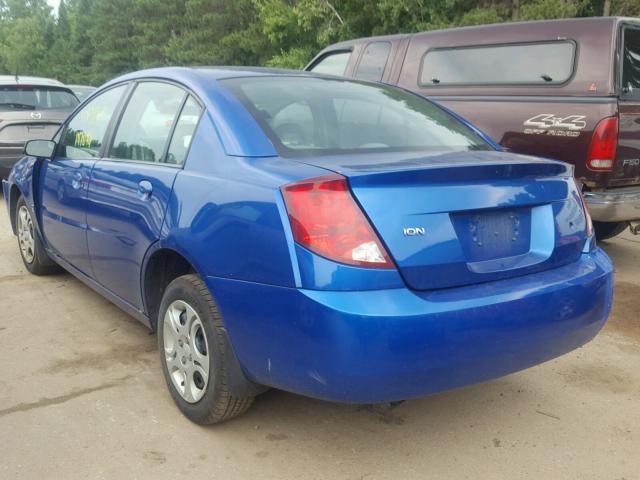 1G8AJ52FX4Z198856 - 2004 SATURN ION LEVEL BLUE photo 3