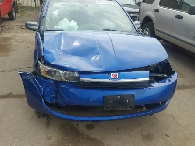 1G8AJ52FX4Z198856 - 2004 SATURN ION LEVEL BLUE photo 9