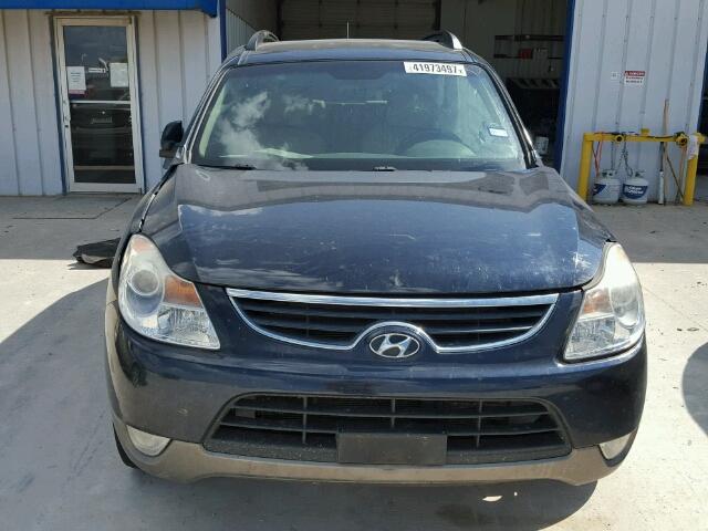 KM8NU4CC2CU187757 - 2012 HYUNDAI VERACRUZ G BLUE photo 9