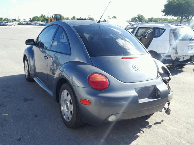 3VWBK21C93M428381 - 2003 VOLKSWAGEN NEW BEETLE ნაცრისფერი ფოტო 3