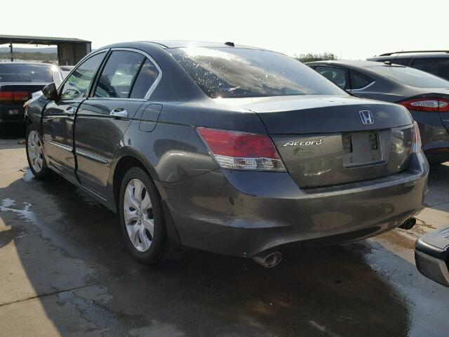 1HGCP36888A044181 - 2008 HONDA ACCORD EXL GRAY photo 3