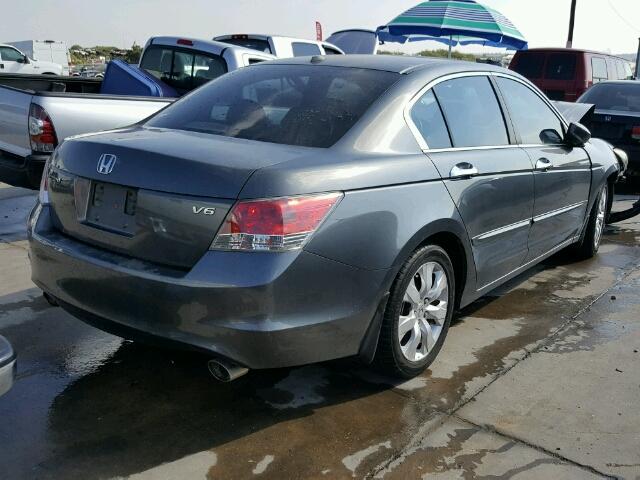 1HGCP36888A044181 - 2008 HONDA ACCORD EXL GRAY photo 4