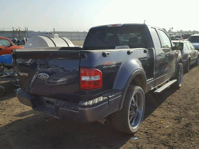 1FTPX04574KD73661 - 2004 FORD F150 BLUE photo 4