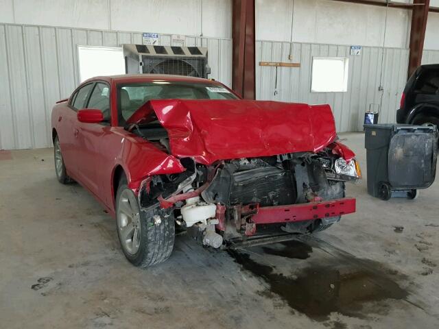 2C3CDXBG3CH237347 - 2012 DODGE CHARGER SE RED photo 1