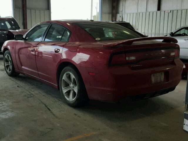 2C3CDXBG3CH237347 - 2012 DODGE CHARGER SE RED photo 3