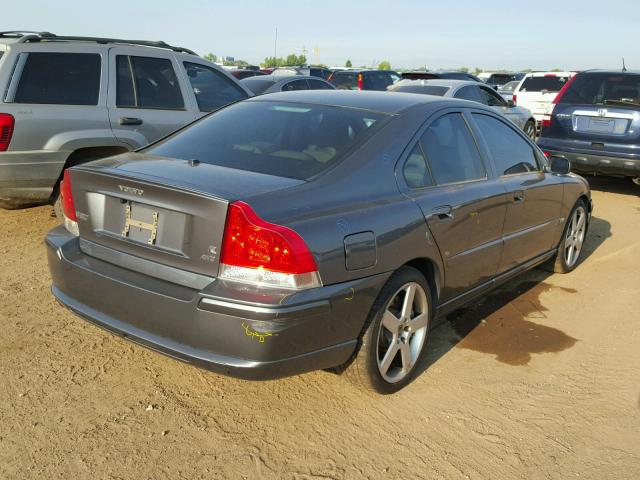 YV1RH527662514790 - 2006 VOLVO S60 R GRAY photo 4