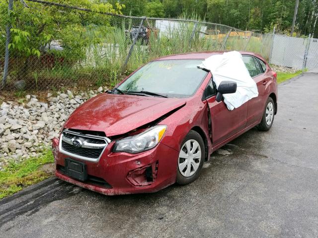 JF1GPAA64D2893230 - 2013 SUBARU IMPREZA BA RED photo 2