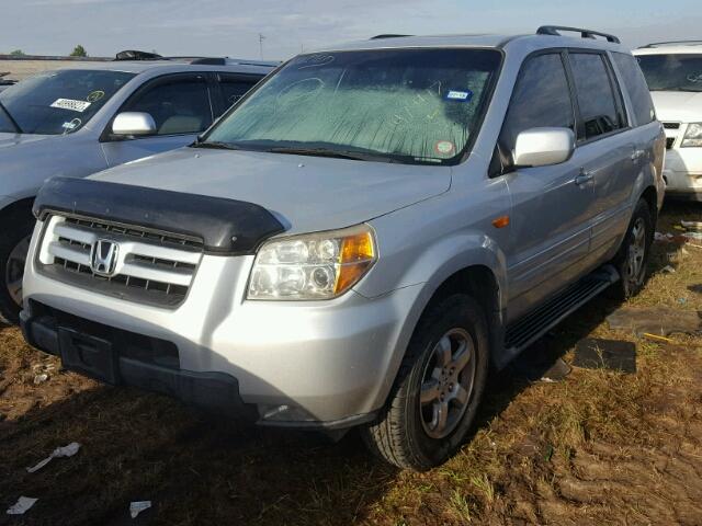 5FNYF28318B012781 - 2008 HONDA PILOT SE SILVER photo 2