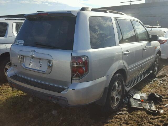 5FNYF28318B012781 - 2008 HONDA PILOT SE SILVER photo 4