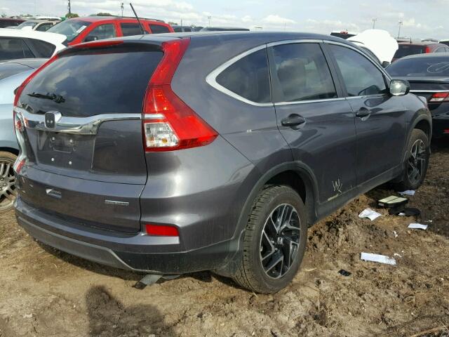 2HKRM3H44GH558659 - 2016 HONDA CR-V SE GRAY photo 4