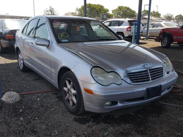 WDBRF61J84A616480 - 2004 MERCEDES-BENZ C 240 SILVER photo 1