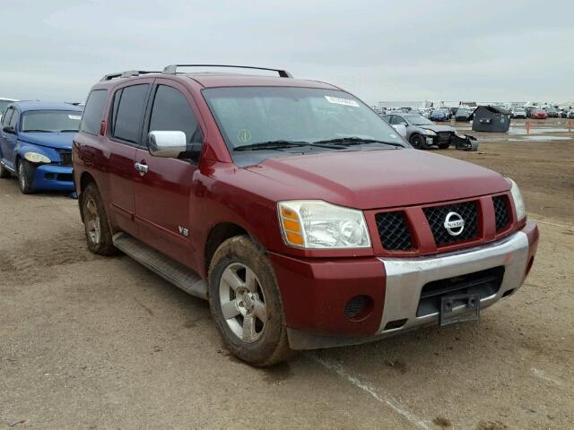 5N1BA08AX7N709918 - 2007 NISSAN ARMADA SE RED photo 1