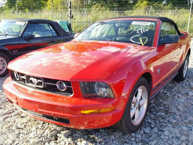 1ZVHT84N595143361 - 2009 FORD MUSTANG RED photo 2