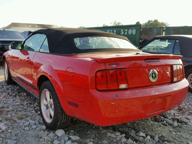 1ZVHT84N595143361 - 2009 FORD MUSTANG RED photo 3
