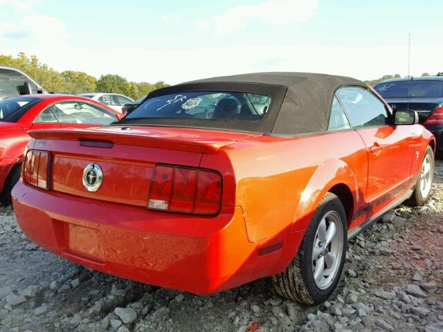 1ZVHT84N595143361 - 2009 FORD MUSTANG RED photo 4