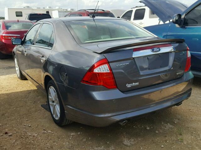 3FAHP0JGXCR198915 - 2012 FORD FUSION GRAY photo 3