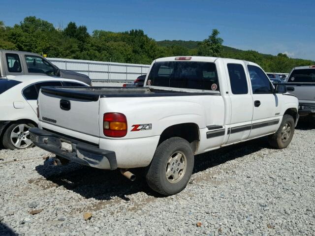 2GCEK19T311199635 - 2001 CHEVROLET SILVERADO WHITE photo 4