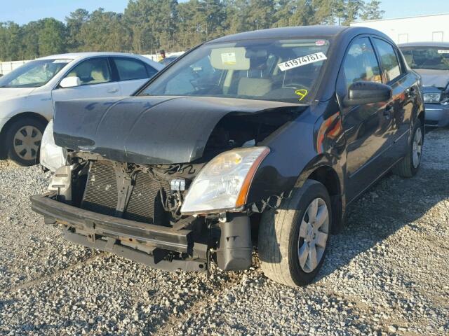 3N1AB6AP6CL638549 - 2012 NISSAN SENTRA BLACK photo 2