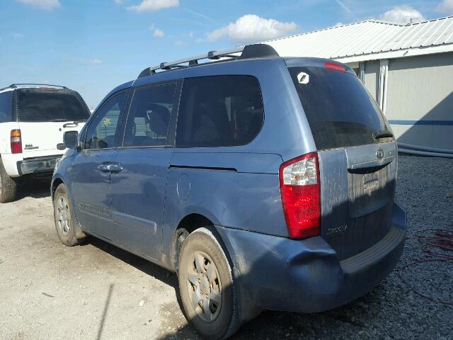 KNDMB233266094739 - 2006 KIA SEDONA BLUE photo 3