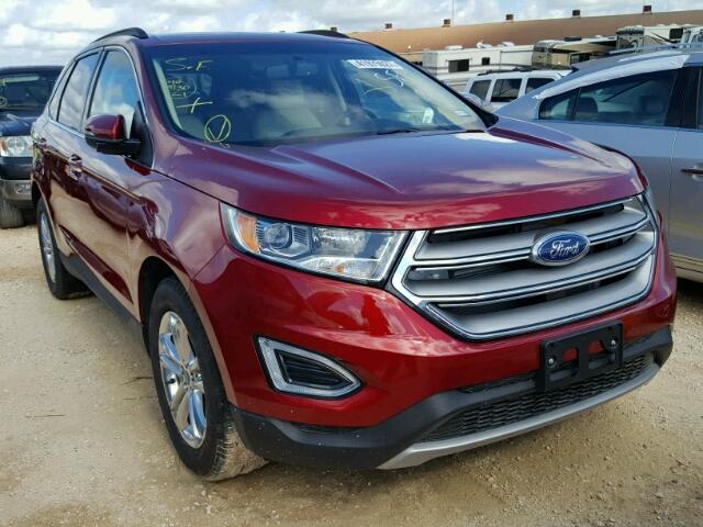 2FMPK4J85HBB42824 - 2017 FORD EDGE RED photo 1